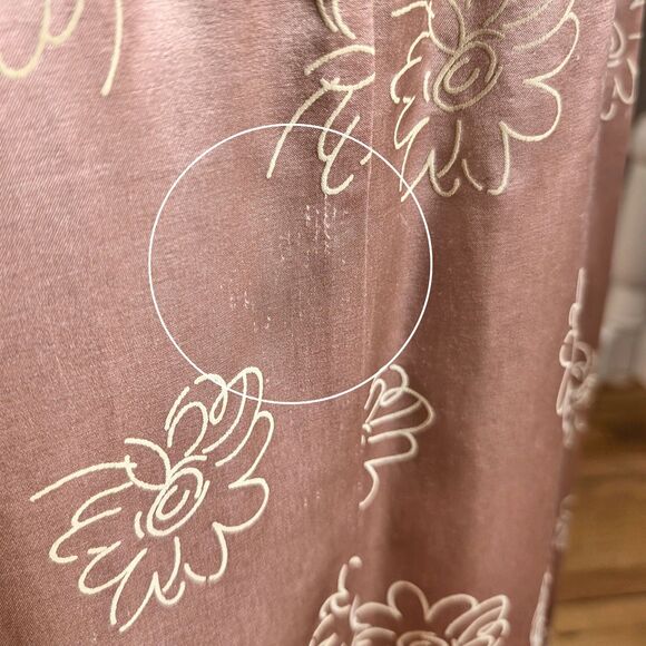 Vintage 1990s Exact Change Midi Skirt Floral Champagne USA Made Size 7 - Picture 6 of 10